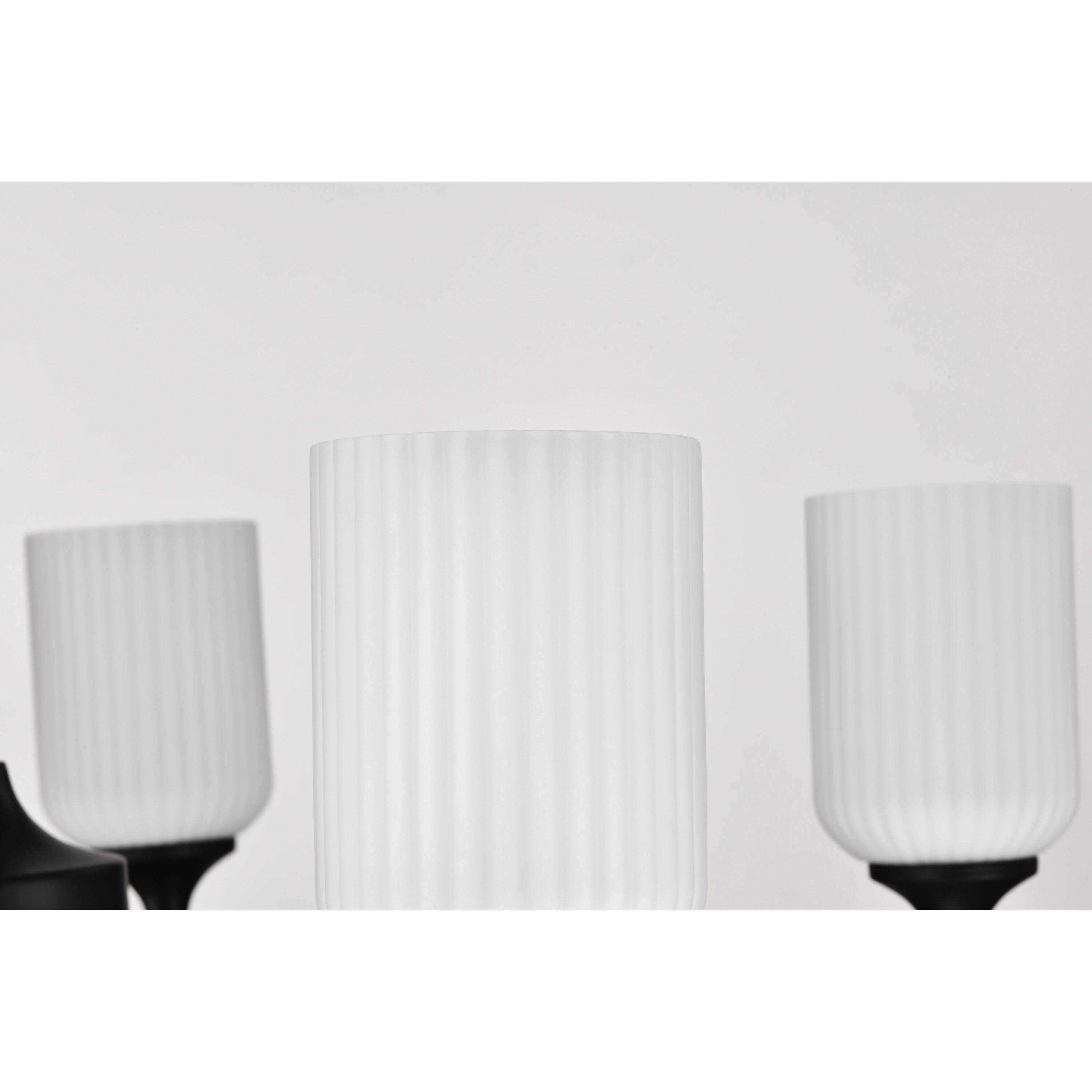 Solara 30 inch Matte Black Chandelier Ceiling Light