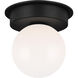 Kelly by Kelly Wearstler Nodes 1 Light 14 inch Midnight Black Flush Mount Ceiling Light