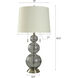 Casiphia 33.5 inch 60 watt Gray and Brushed Nickel Table Lamp Portable Light