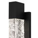 Solace LED 16 inch Matte Black Outdoor Wall Lantern, Medium