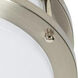 Luke LED 12 inch Brush Nickel Flush Mount Ceiling Light