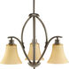 Joy 3 Light 20 inch Antique Bronze Chandelier Ceiling Light