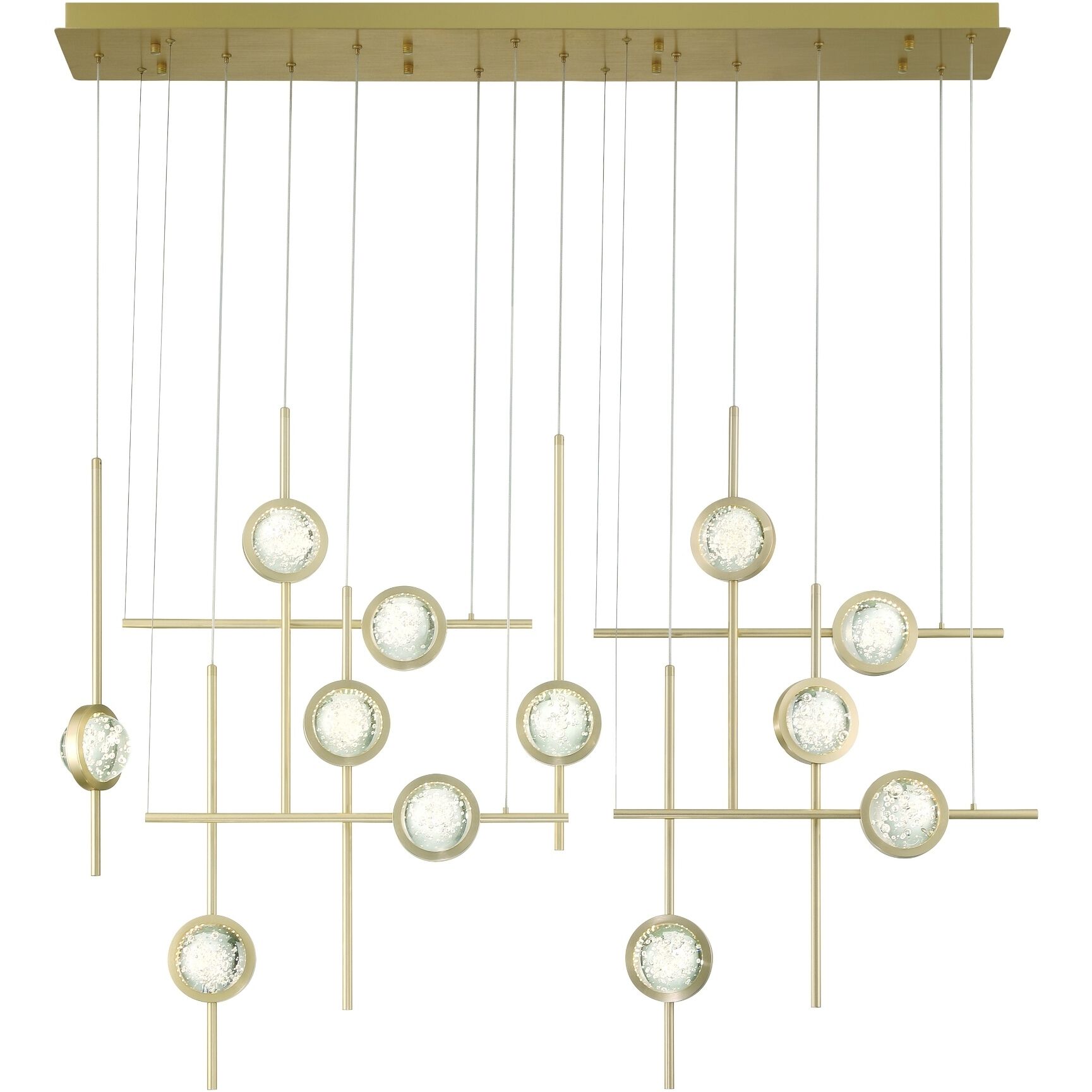 Barletta 12 Light 7.75 inch Gold Chandelier Ceiling Light