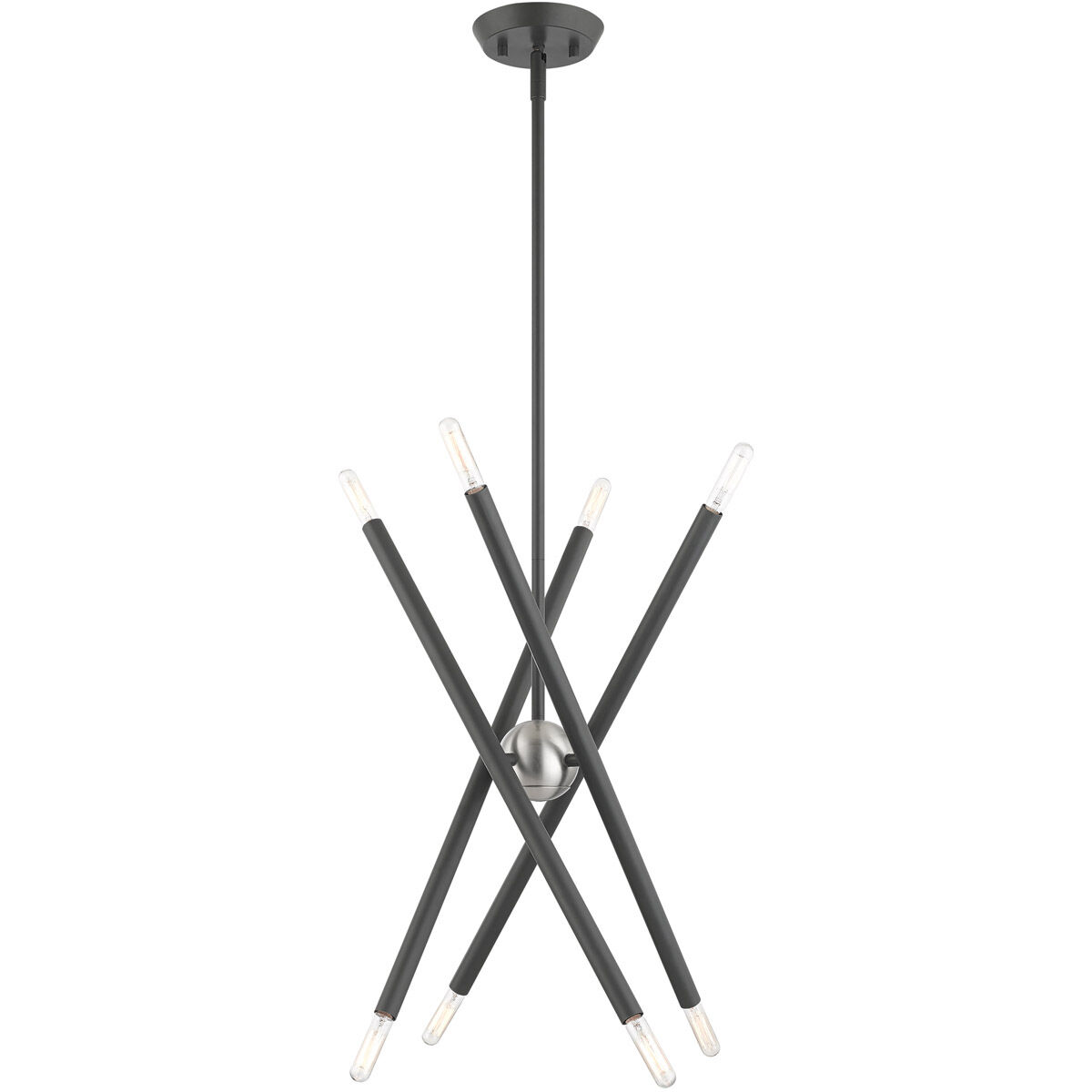 Soho 8 Light 20 inch Scandinavian Gray Chandelier Ceiling Light 