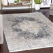 Poneto 90 X 60 inch White/Gray/Charcoal/Saffron Rug, 5ft x 7.5ft