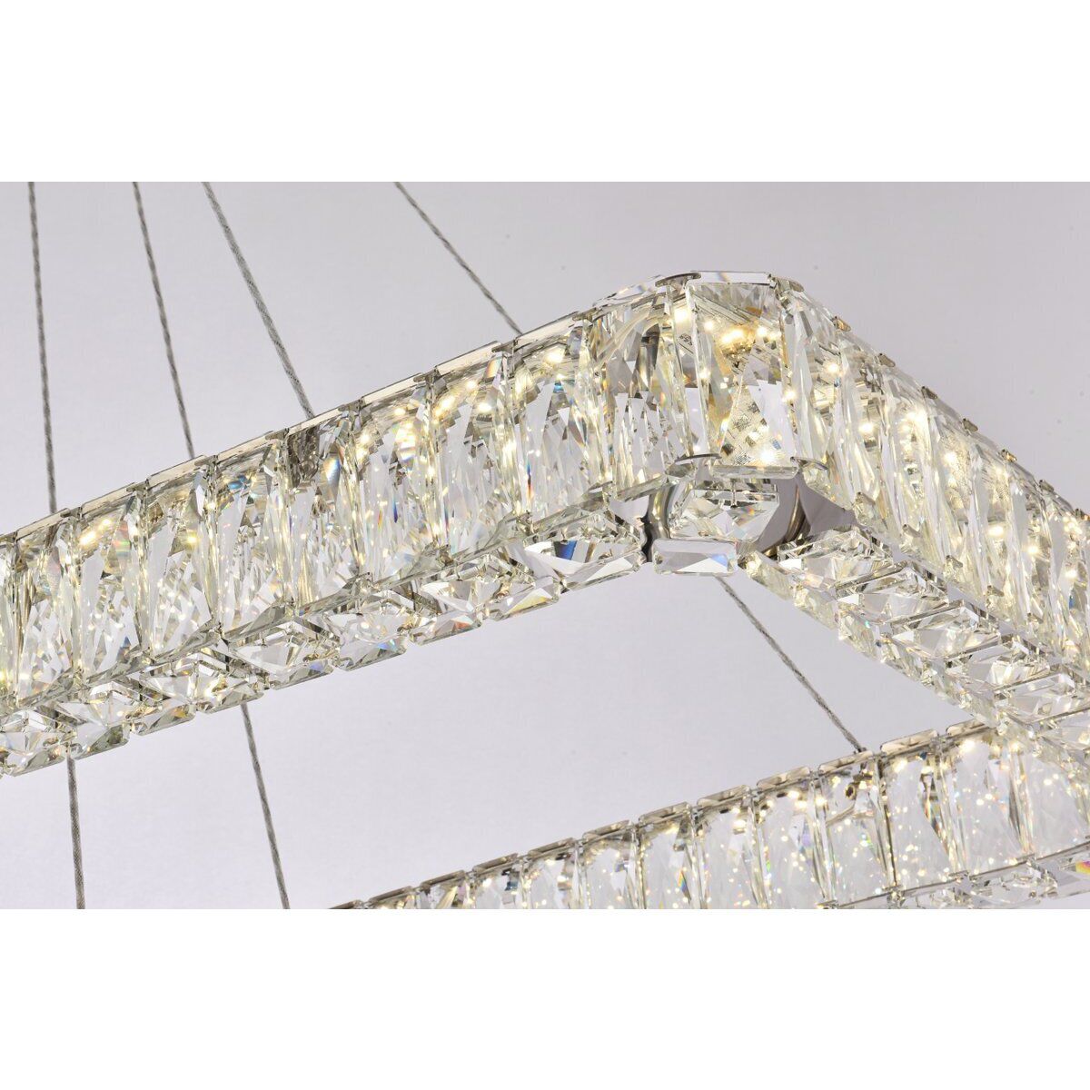 Monroe 2 Light 50 inch Chrome Pendant Ceiling Light