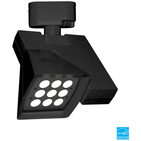 Logos 1 Light 120 Black Track Head Ceiling Light in 3000K