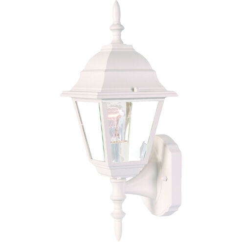 Builder's Choice 1 Light 16 inch Textured White Exterior Wall Mount
