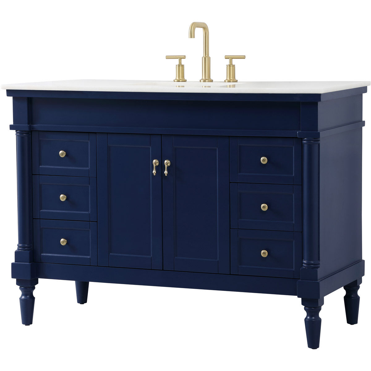 Lexington 48 X 22 X 35 inch Blue Vanity Sink Set