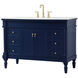 Lexington 48 X 22 X 35 inch Blue Vanity Sink Set