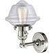 Franklin Restoration Small Oxford LED 7.5 inch Polished Nickel Sconce Wall Light, Franklin Restoration