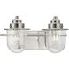 Northlake 2 Light 15.5 inch Brushed Nickel Bath Light Wall Light