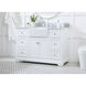 Franklin 48 X 22 X 35 inch White Bathroom Vanity Cabinet