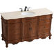 Danville 60 X 60 X 36 inch Teak Vanity Sink Set