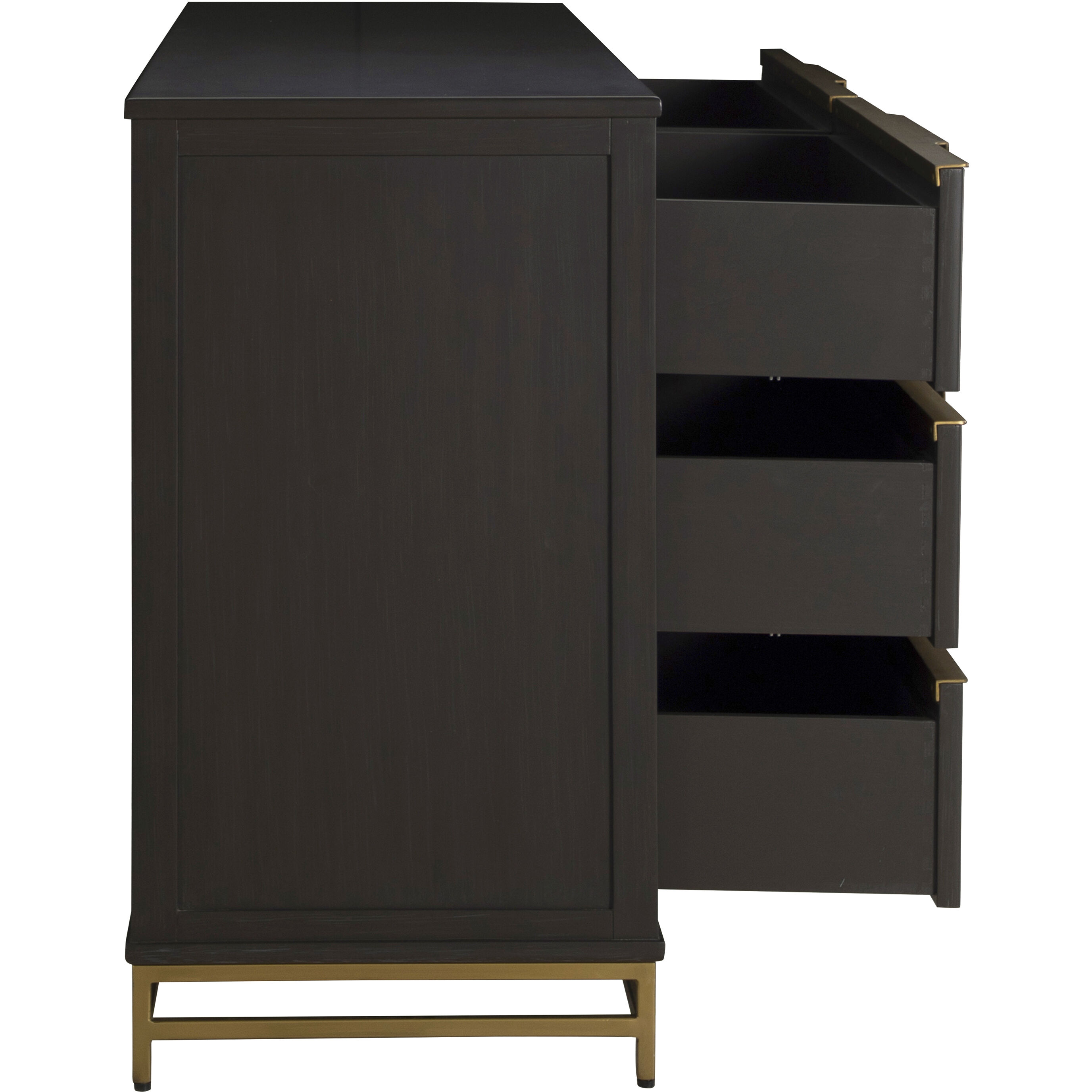 Riggs Stained Gold and Sesame Black Dresser