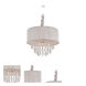 Vineland Ave. 5 Light 19 inch Silver Silk String Chandelier Ceiling Light
