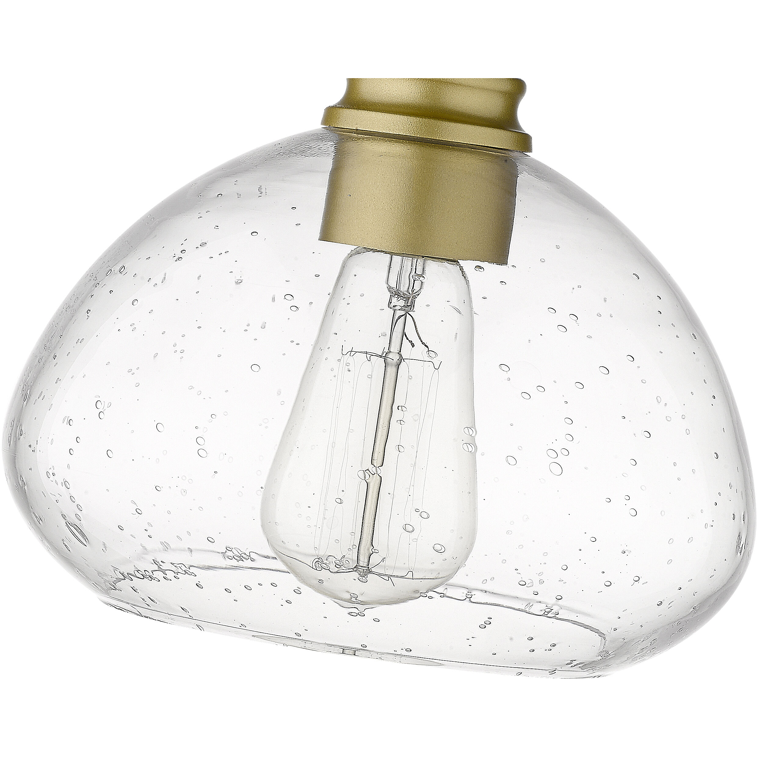 Amon 1 Light 8 inch Satin Gold Pendant Ceiling Light