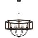 Renton 8 Light 30 inch Oak Chandelier Ceiling Light