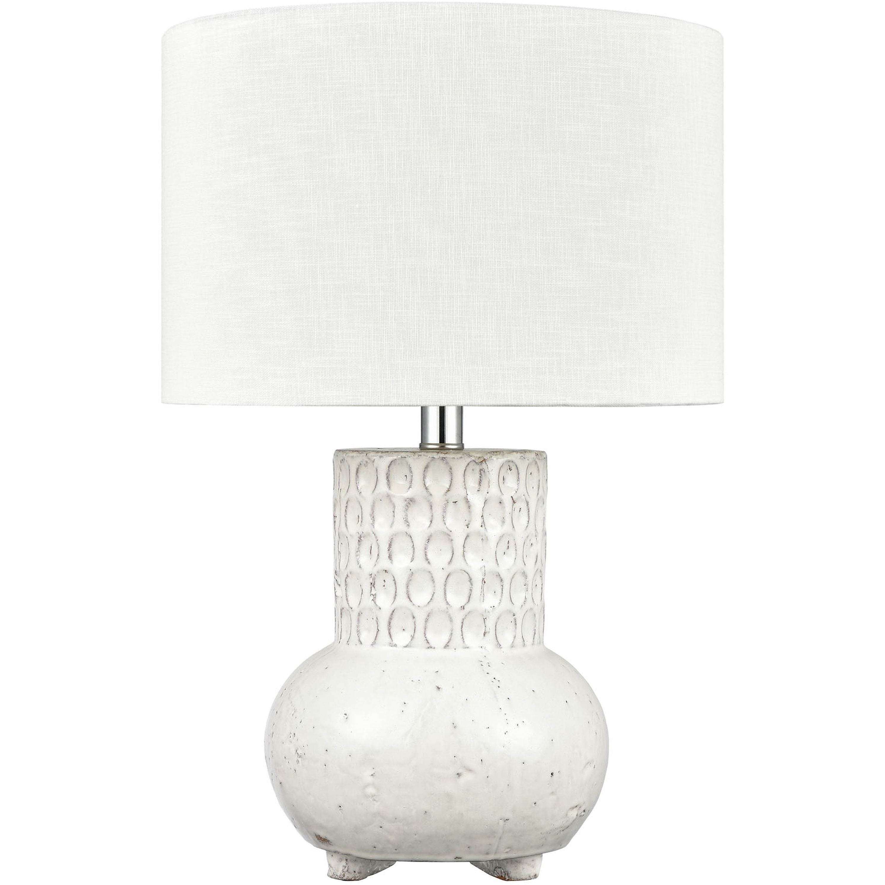 Delia 21 inch 60 watt White Table Lamp Portable Light