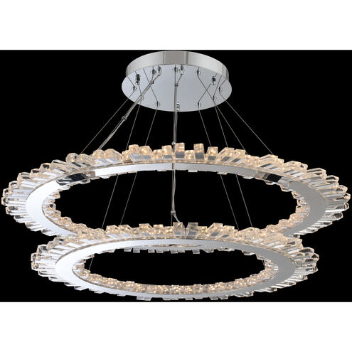 Quasar LED 42 inch Chrome Pendant Ceiling Light