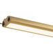 Thread 177.25 inch Brushed Gold Linear Pendant Ceiling Light in Remote Driver