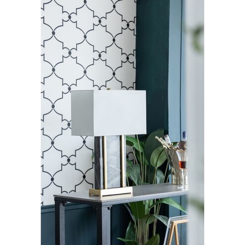 Anita 25.5 inch 40.00 watt Gold/Black/White Table Lamp Portable Light