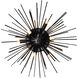 Savannah 6 Light 20 inch Black Flush Mount Ceiling Light