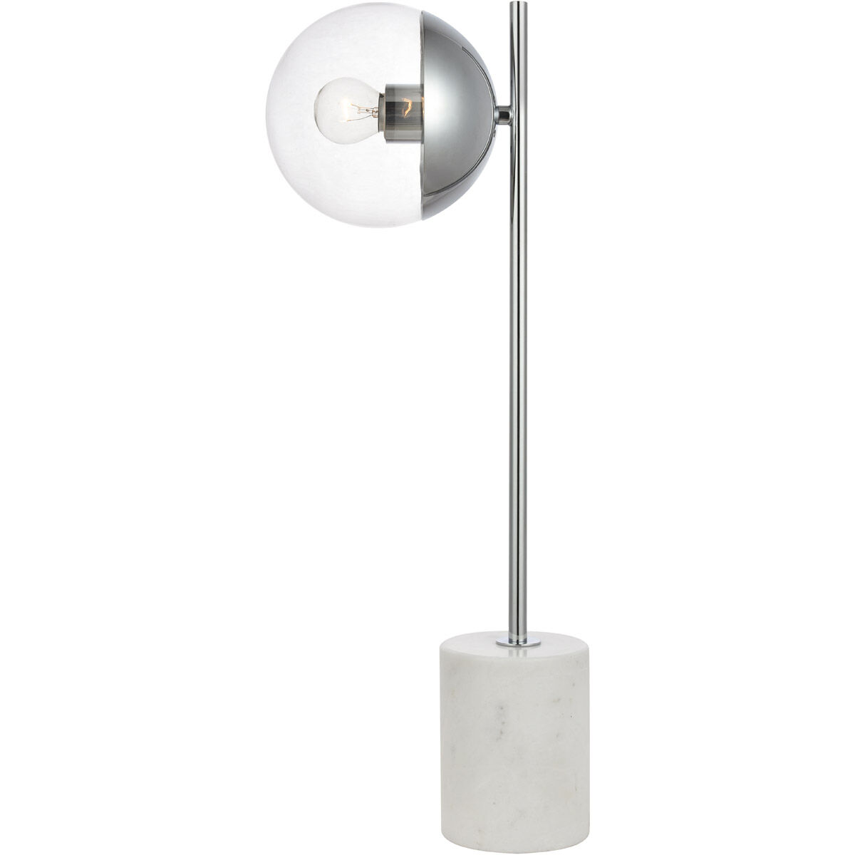 Oyster Bay 22 inch 40 watt Chrome Table Lamp Portable Light