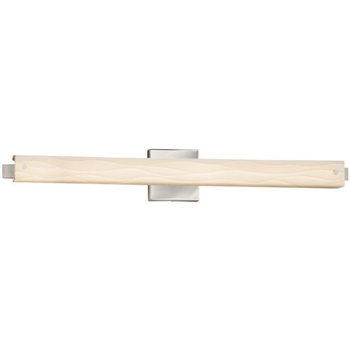 Porcelina 30.5 inch Brushed Nickel Vanity Light Wall Light