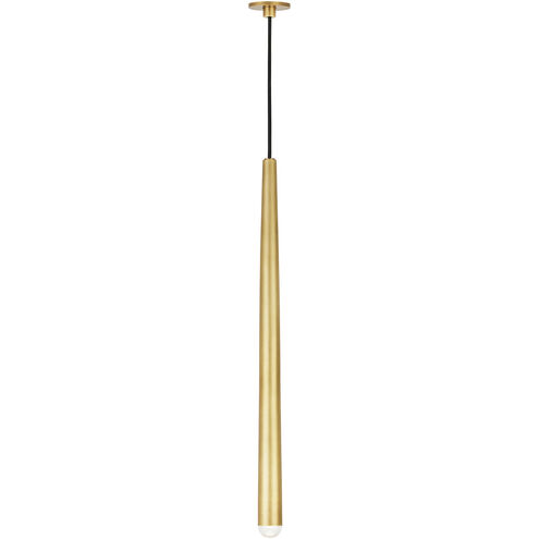 Sean Lavin Pylon LED Natural Brass Pendant Ceiling Light, Integrated LED