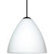 Mia 1 Light Black Cord Pendant Ceiling Light