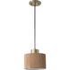 Tambo LED 10 inch Natural Ash and Weathered Brass Pendant Ceiling Light