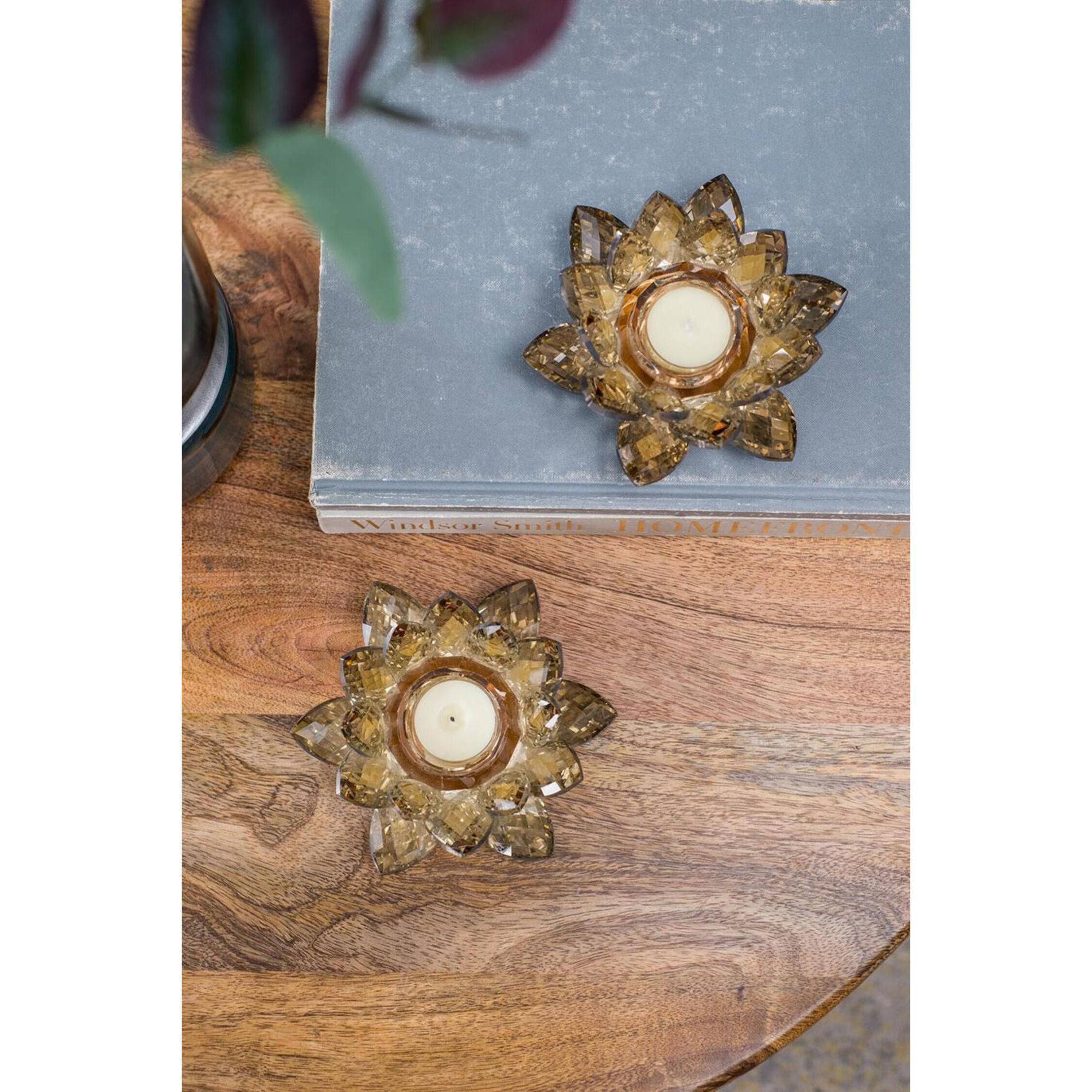 Lotus 5.9 X 2.2 inch Candleholder
