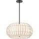 Watermill 3 Light 20 inch Coal Pendant Ceiling Light