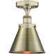 Appalachian 1 Light 8 inch Antique Brass Semi-Flush Mount Ceiling Light in 2 lb