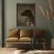 Animals Brown and Green Framed Art