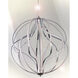 Aura LED 12 inch Polished Chrome Single Pendant Ceiling Light