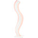 Miami Beach 60 inch 45 watt Blush Pink/White Illuminated Floor Accessory Portable Light, Sasha Bikoff Collection