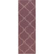 Stallman 36 X 24 inch Eggplant, Ivory Rug