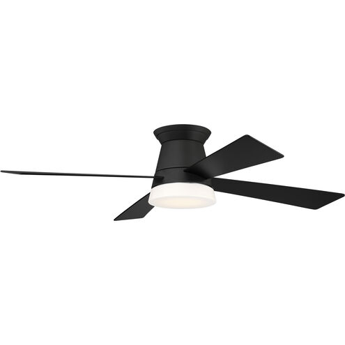 Revello 52 inch Flat Black with Flat Black/Flat Black Blades Ceiling Fan