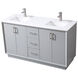 Hayes 60 X 22 X 35 inch Grey Vanity Sink Set