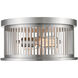 Camellia 2 Light 13.13 inch Brushed Nickel Flush Mount Ceiling Light in Brushed Nickel Steel