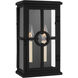 Leyna 2 Light 12 inch Textured Black Outdoor Wall Lantern