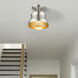 Endicott 1 Light 7 inch Brushed Nickel Bell Semi-Flush Ceiling Light, Petite