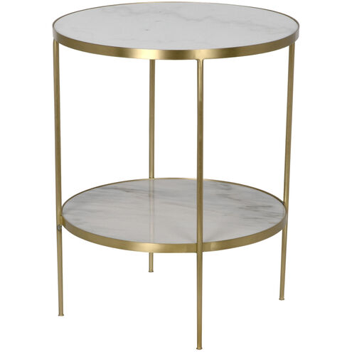 Rivoli 30 X 25 inch Antique Brass Side Table