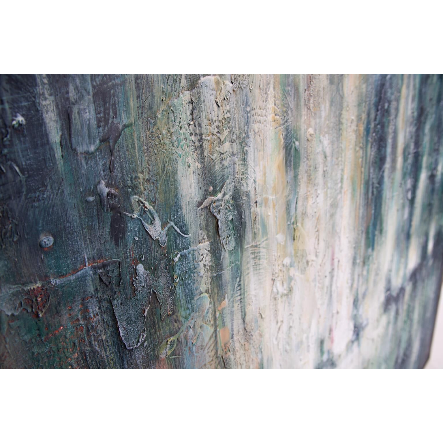 Rainy All Day 61.75 X 51.75 inch Hand Painted Canvas