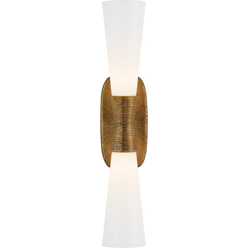 Kelly Wearstler Utopia 2 Light 4.75 inch Gild Double Bath Sconce Wall Light, Large