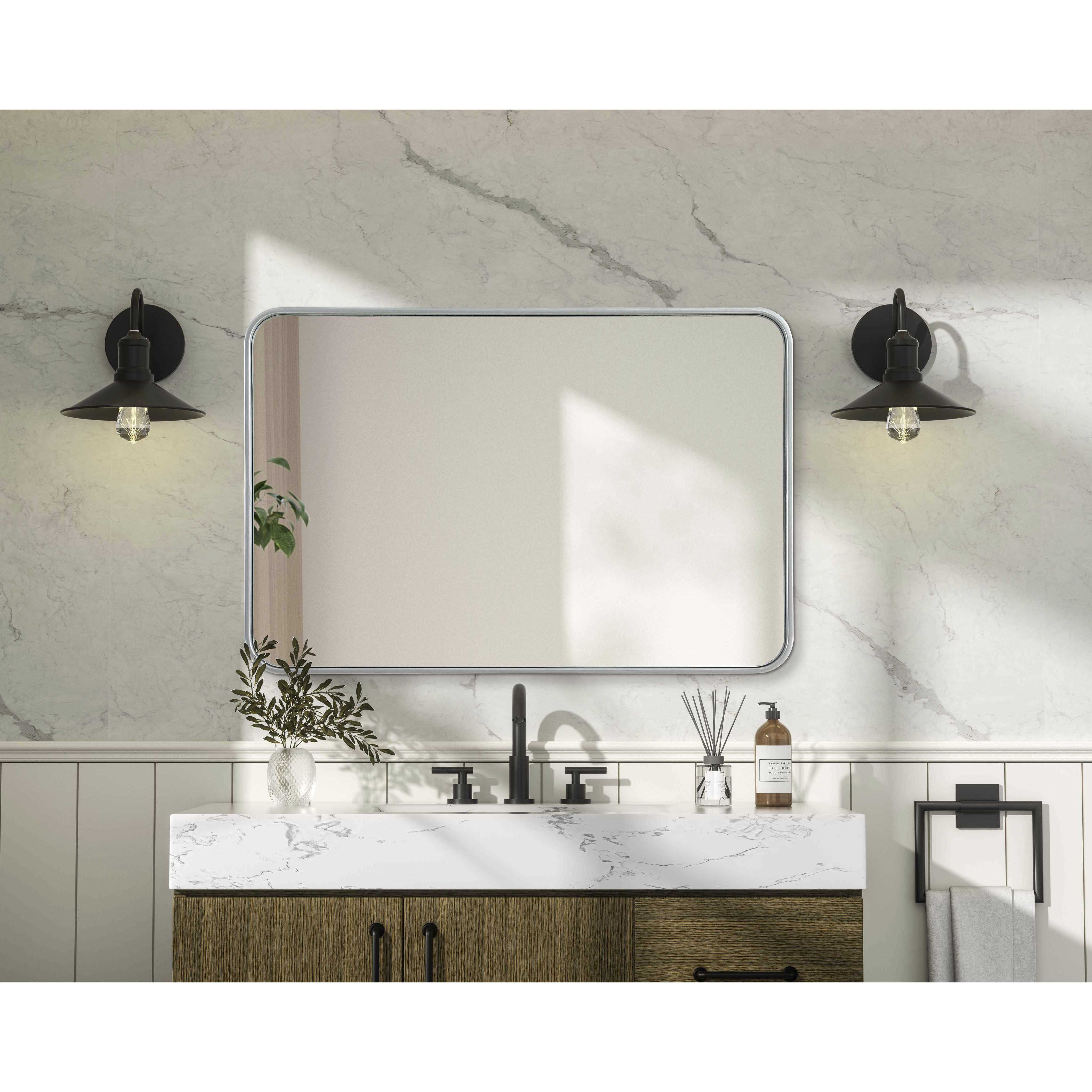 Remy 36 X 24 inch Silver Mirror
