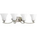 Joy 4 Light 30 inch Brushed Nickel Bath Vanity Wall Light