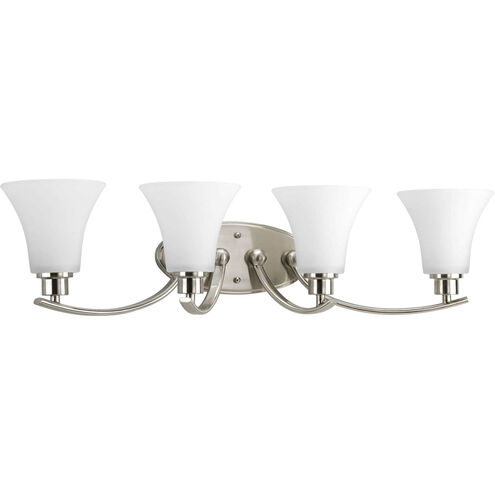 Joy 4 Light 30 inch Brushed Nickel Bath Vanity Wall Light